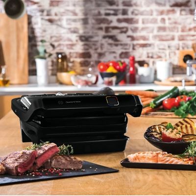 Pachet PROMO Gratar electric OptiGrill Elite GC750830 & Tocator Tefal Easy Press MQ740HF0