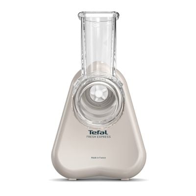 Razatoare electrica 3-in-1 Tefal Fresh Express DN853BE0, 150W, sistem de ventilatie, 3 conuri detasabile pentru razuire fina & grosiera, feliere, gri