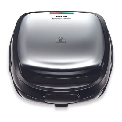 Sandwich maker multifuncțional 3in1 SNACK TIME SW342D38, 3 plăci, indicator sfârşit preîncălzire, măner izolat,  dispozitiv pentru blocare inox/negru
