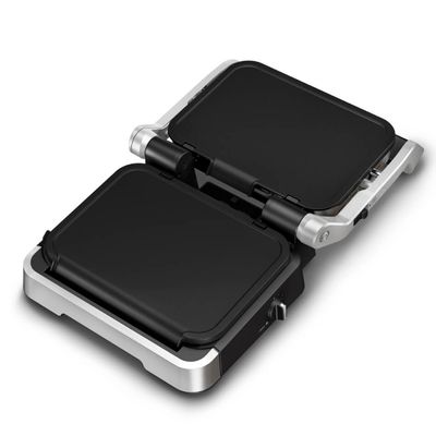 Set 2 plite plancha Tefal XA733810 antiaderente pentru grătar electric OptiGrill 4 în 1 și 2 în 1, seriile GC774xx, GC773xx, GC772xx, negru