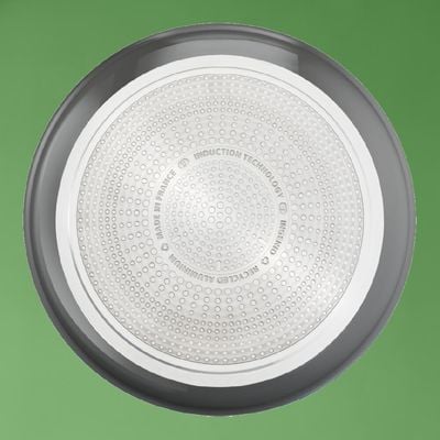 Set de 3 piese Tefal Ingenio Renew L2609502, tigaie de 24/28 cm, mâner detașabil, înveliș antiaderent, indicator Thermo-Signal™, gri