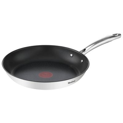  Set de tigăi cu 3 piese Tefal Duetto G732S334 de 20/24/28 cm, inducție, înveliș antiaderent, exterior inox