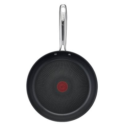  Set de tigăi cu 3 piese Tefal Duetto G732S334 de 20/24/28 cm, inducție, înveliș antiaderent, exterior inox