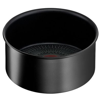 Set de 4 piese Tefal Ingenio Eco Resist L3979202, cratiță de 16/18/20 cm, mâner detașabil, indicator Thermo-Signal, compatibil cu inducția, înveliș antiaderent, negru