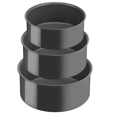 Set 4 piese Tefal Ingenio Renew L2609402, oale 16 / 18 / 20 cm, mâner detașabil, inducție, înveliș antiaderent ceramic, 100% aluminiu reciclat, gri