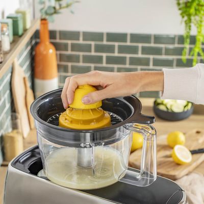 Set de 5 accesorii  5 in 1 Tefal Coach Fresh Box XF652038, maruntire, feliere, tocare, razuire si presare a citricelor 