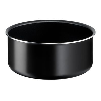 Set de 5 piese Ingenio Easy Cook&nbsp;& Clean L1539543, &icirc;nveliș antiaderent 100% sigur, Thermo-Signal&trade;, bază Diffusion+, m&acirc;ner detașabil, aluminiu, negru