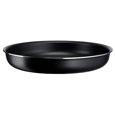 Set de 5 piese Ingenio Easy Cook&nbsp;& Clean L1539543, &icirc;nveliș antiaderent 100% sigur, Thermo-Signal&trade;, bază Diffusion+, m&acirc;ner detașabil, aluminiu, negru