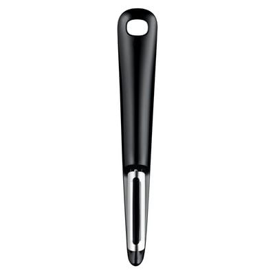 Set pentru curățarea legumelor Essential K2219255,  cuțit si dispozitiv pentru decojire, lame oțel inoxidabil, 12 cm, mâner Soft Touch, negru, / inox