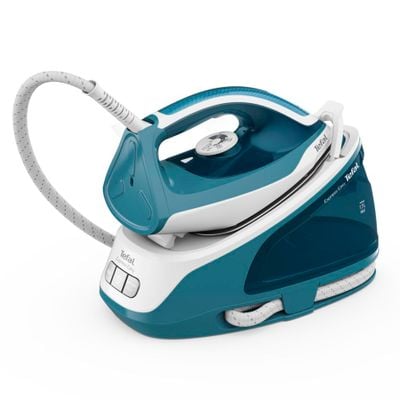 Stație de călcat cu abur Tefal SV6131E0 Express Easy, Talpă Ceramic Xpress Glide, 2200W, 1.7l, alb- albastru