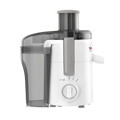 Storcător de fructe și legume Tefal Frutelia+ ZE370138, 350W, 2 viteze, recipient pulpă 0.95L, funcție Pulse, alb