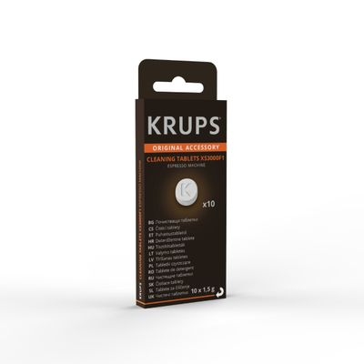 Tablete de curatare Krups XS3000F1 pentru espressoare automate, 10 bucati