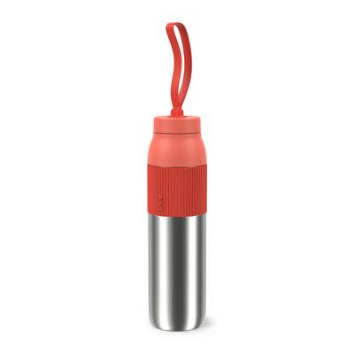 Termos Tefal beYou N2193310, inox, 0.7 L, 100% etanș, capac cu filet, argintiu & portocaliu