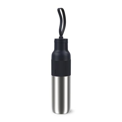 Termos Tefal beYou N3120710, inox, 0.7 L, 100% etanș, capac tip flip, argintiu & negru