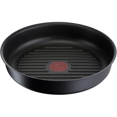 Tigaie grill Tefal Ingenio Unlimited L8584074, 26cm, inducție, înveliș antiaderent, indicator Thermo-Signal, negru