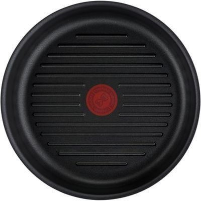 Tigaie grill Tefal Ingenio Unlimited L8584074, 26cm, inducție, înveliș antiaderent, indicator Thermo-Signal, negru