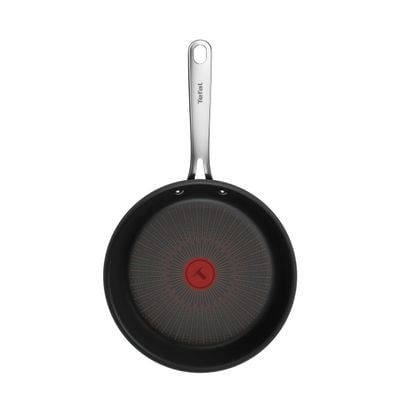 Tigaie Tefal Excellence+ G3300553, 26 cm, invelis antiaderent, tehnologie FUSIONCORE, Thermo-Signal™, maner nituit, aluminiu, inductie, negru