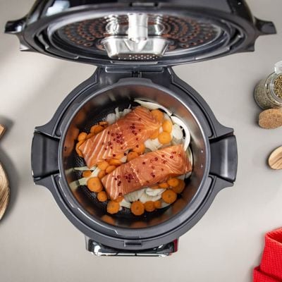 Vas de gătit Tefal Cook4Me XA602011, 6 L, compatibil cu aparatele de gătit multicooker Cook4Me Touch CY912xx, înveliș antiaderent, negru