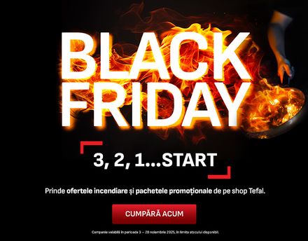 Black Friday Tefal 2025: Reduceri la electrocasnicele tale preferate Black Friday Tefal 2025: Reduceri la electrocasnicele tale preferate