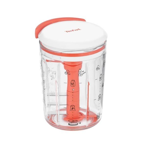 Recipient pentru prepararea aluatului de clatite Tefal Pancake Express K1844404, 900ml, 3 lame din otel inoxidabil Recipient pentru prepararea aluatului de clatite Tefal Pancake Express K1844404, 900ml, 3 lame din otel inoxidabil