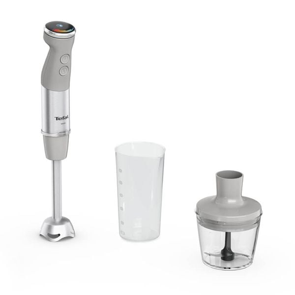 Blender vertical Tefal Quickchef+ HB672B30, 1000W, 20 trepte de viteză, funcție Turbo, 4 lame Powelix, capacitate tocător 500 ml, pahar gradat 800 ml, gri & argintiu Blender vertical Tefal Quickchef+ HB672B30, 1000W, 20 trepte de viteză, funcție Turbo, 4 lame Powelix, capacitate tocător 500 ml, pahar gradat 800 ml, gri & argintiu