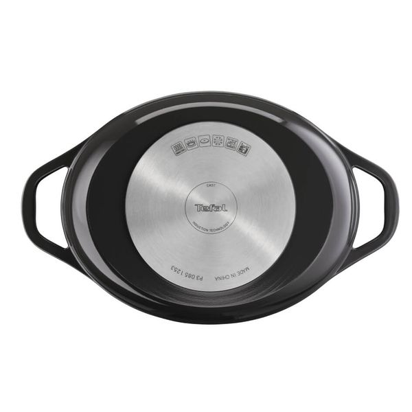 Cratiță cu capac Tefal Air E2558955, 5.7L, 30x23 cm, înveliș ceramic, inducție și cuptor, aluminiu turnat, negru Cratiță cu capac Tefal Air E2558955, 5.7L, 30x23 cm, înveliș ceramic, inducție și cuptor, aluminiu turnat, negru