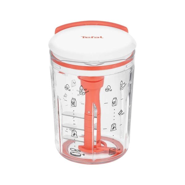 Recipient pentru prepararea aluatului de clatite Tefal Pancake Express K1844404, 900ml, 3 lame din otel inoxidabil Recipient pentru prepararea aluatului de clatite Tefal Pancake Express K1844404, 900ml, 3 lame din otel inoxidabil