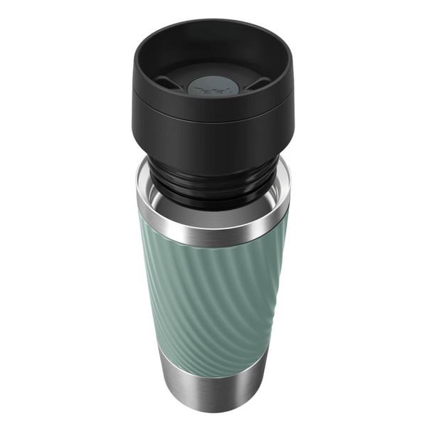 Termos Tefal Travel Mug Classic N2024310, 0.36 L, pastrare la rece 12 ore, pastrare la cald 6 ore, verde & argintiu Termos Tefal Travel Mug Classic N2024310, 0.36 L, pastrare la rece 12 ore, pastrare la cald 6 ore, verde & argintiu