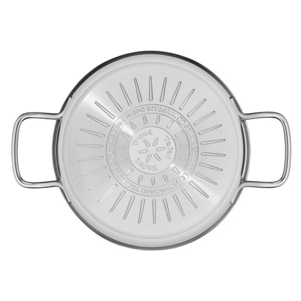 Oală cu capac de sticlă Tefal Intuition B8644474, 20 cm, 2.9L, 2 manere, oțel inoxidabil, inducție, argintiu Oală cu capac de sticlă Tefal Intuition B8644474, 20 cm, 2.9L, 2 manere, oțel inoxidabil, inducție, argintiu