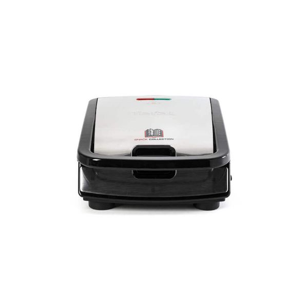 Sandwich maker multifuncțional Tefal Snack Collection 4 &icirc;n 1 SW854D16, 700W, 4 seturi de plăci incluse, &icirc;nveliș antiaderent, argintiu