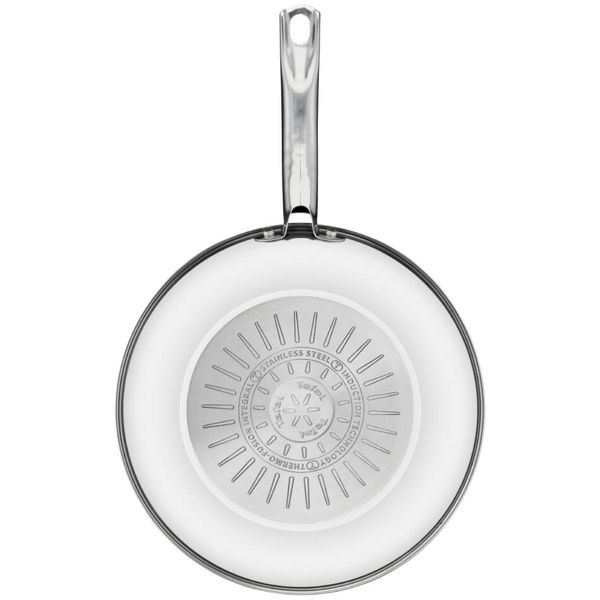 Tigaie wok Tefal Intuition B8171944, 28 cm, indicator Thermo-Signal™, inducție, înveliș antiaderent, exterior inox Tigaie wok Tefal Intuition B8171944, 28 cm, indicator Thermo-Signal™, inducție, înveliș antiaderent, exterior inox