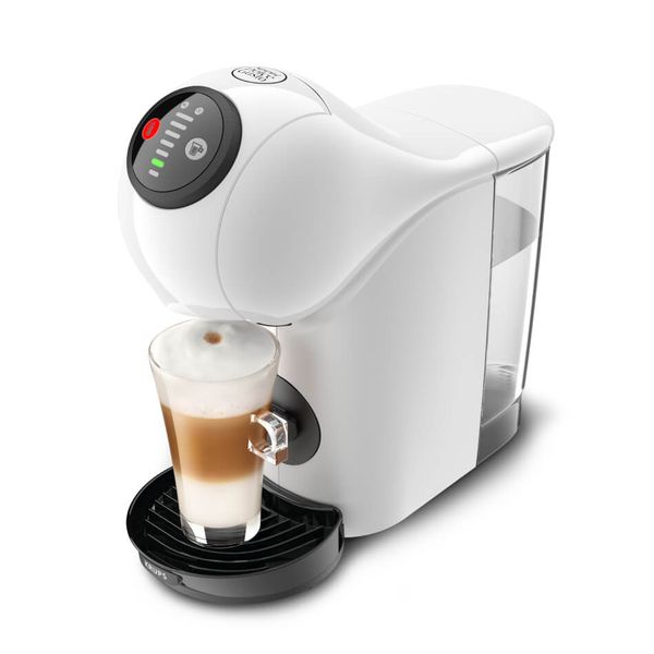 Espressor cu capsule KRUPS NESCAF&Eacute;&reg; Dolce Gusto&reg; Genio S KP243110, 1500W, 15 bari presiune, rezervor 0.8 L, funcție XL, peste 30 rețete băuturi, alb