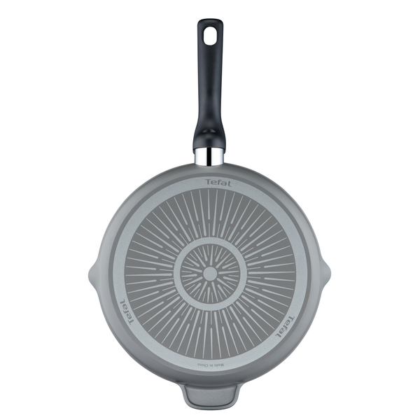 Tigaie grill XL Force C6854055, &icirc;nveliș antiaderent 100% sigur, de lungă durată, Thermo-Signal&trade;, bază Diffusion+, 26 cm, aluminiu, negru