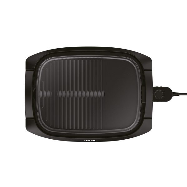 Grătar electric Health Multi Grill CB6A0830, 2000 W, termostat 5 nivele, suprafaţă antiaderentă, capac sticlă, negru