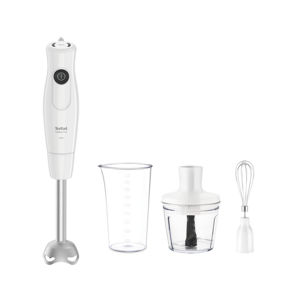 Blender vertical DailyMix HB533138, 600 W, o treaptă de viteză, tocător 0.5 L, tel, protecție antistropire, m&acirc;ner ergonomic, recipient 0.8 L, alb