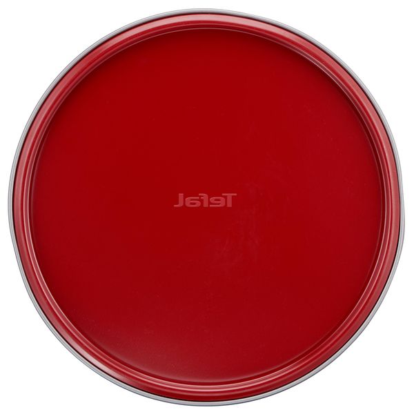 Formă de copt DeliBake J1641474, antiaderentă, rotundă, 27 cm, oțel carbon,  roșu