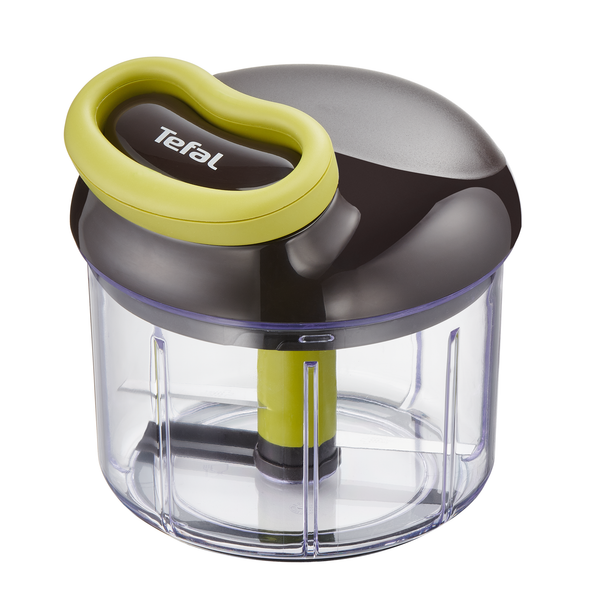 Tocător manual 5-Second K1320404, bază aderentă, m&acirc;ner ergonomic, suport lame, recipient 900 ml, plastic