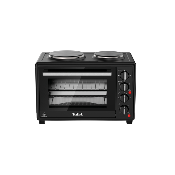 Cuptor electric Optimo OF463830, 1500 W, 2 plite, tehnologie convecție, 5 programe,230&deg;C, temporizator, &icirc;nveliş interior antiaderent, 3 accesorii, 32 L, negru