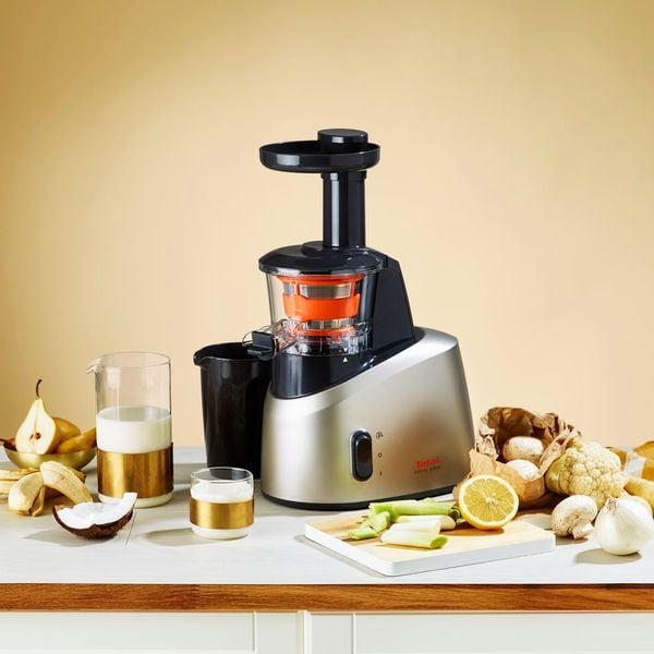 Storcător de fructe și legume ZC255B38, 200 W, tehnologie presare la rece, 82 rpm, sistem anti-picurare, 2 recipiente suc și pulpă 0.8 L, argintiu/gri &icirc;nchis
