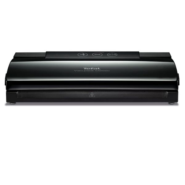 Aparat de vidat VacuPack Classic VT254070, funcții de sigilare, vidare, oprire, 18 pungi, plastic, negru