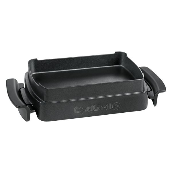 Accesoriu Snacking & Baking Tefal XA725870 pentru OptiGrill+ și Elite, 1.6 L, pentru 2&ndash;4 porții, suprafață antiaderentă, aluminiu, seriile GC71xxxx, GC75xxxx, negru