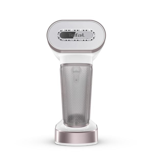 Aparat de călcat vertical cu abur 2 &icirc;n 1 Tefal Pure Force DT8720E0, 1800W, jet abur 90 g/min, 4 trepte abur, mod Eco, alb & gri