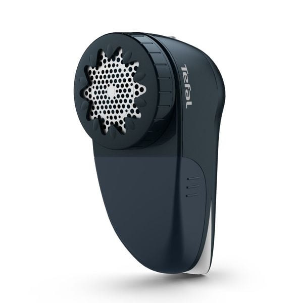 Aparat de curățat scame Tefal JB7002E0, cuțit cu 3 lame din inox, 2 înălțimi de tăiere, autonomie 40 minute, mâner pliabil, perie pentru curățare, cablu USB inclus,albastru