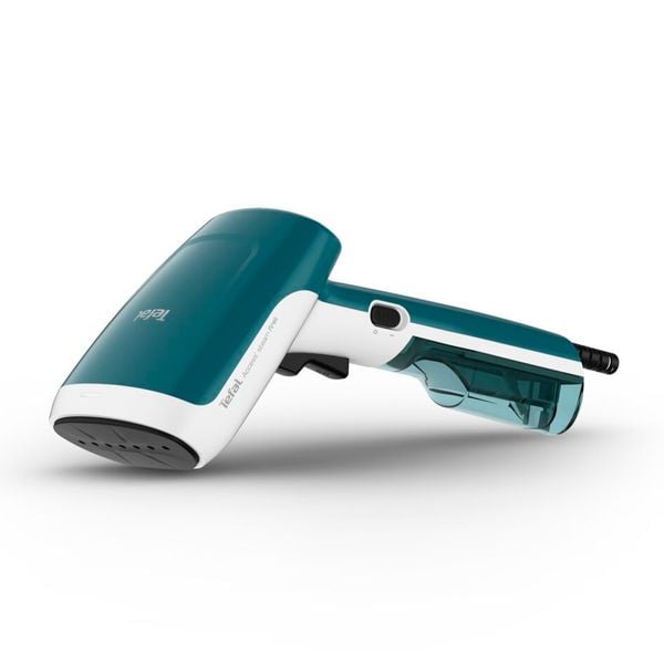 Aparat de călcat vertical cu abur Tefal Access Steam First DT6131E0, 1300 W, abur 20 g/min, rezervor 70 ml, funcție Auto OFF, perie pentru țesături, alb/turcoaz