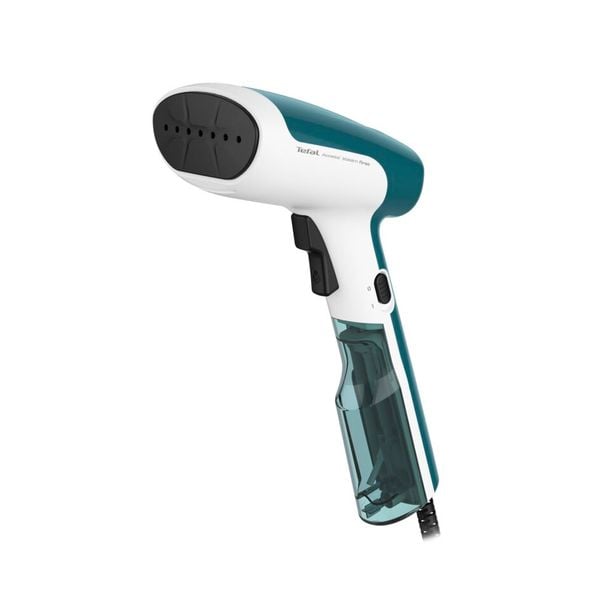 Aparat de călcat vertical cu abur Tefal Access Steam First DT6131E0, 1300 W, abur 20 g/min, rezervor 70 ml, funcție Auto OFF, perie pentru țesături, alb/turcoaz