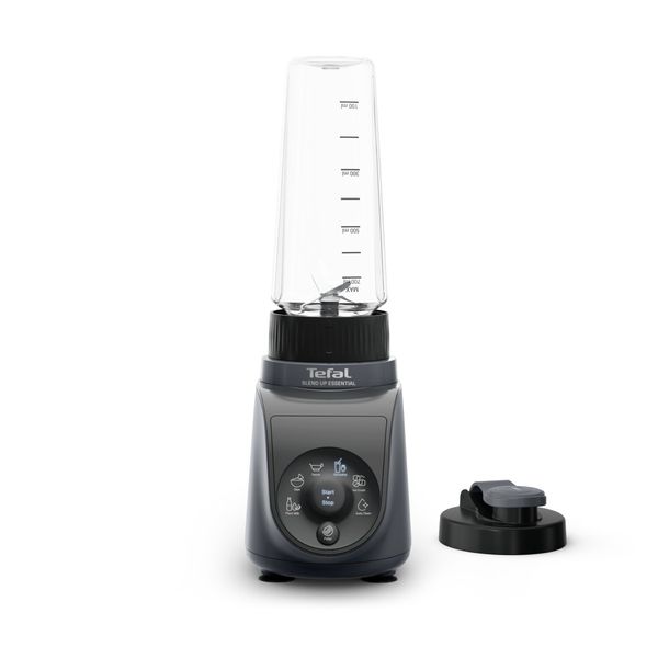Blender Tefal Blend Up Essential BL1EHBF0, 800 W, 0.6 L, tehnologie Powelix, 4 lame inox, 6 programe automate, functie autocuratare, negru