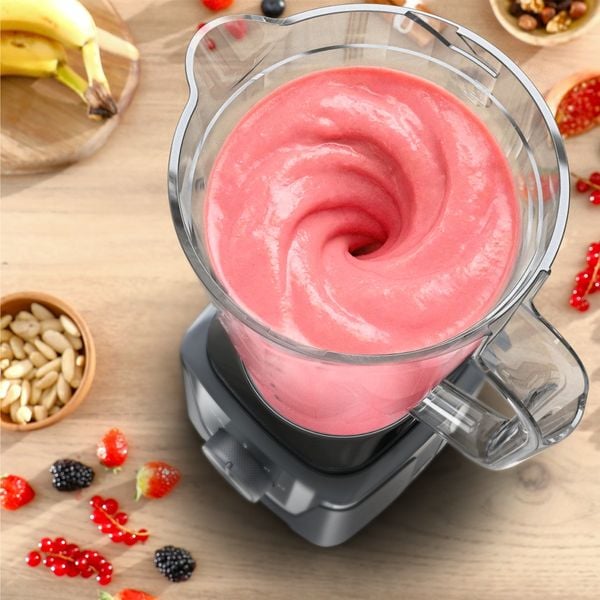 Blender Tefal Blendforce BL585BF0, 600 W, 1.9 L, 2 trepte viteza + Pulse, 6 lame Powelix 3D, tehnologie Powelix Cyclonic, vas din plastic, functie zdrobire gheata, lame detasabile, negru