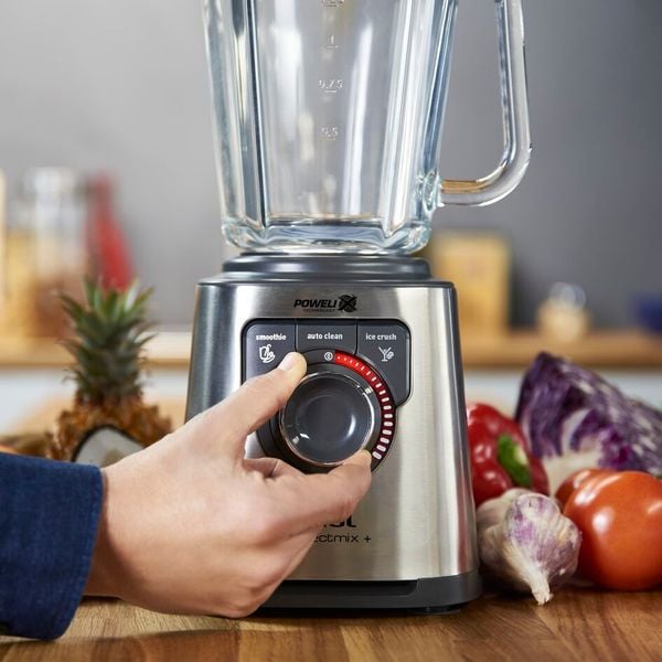 Blender de mare viteză Perfectmix+ BL811D38, 1300 W, tehnologie Powelix, 6 lame inox, 3 programe inteligente, efect ciclonic, 2 L, gri