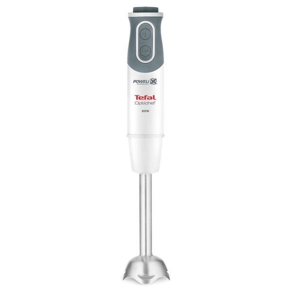 Blender vertical OptiChef 2 &icirc;n 1 HB641138, 800 W, Tehnologie Powelix, 10 viteze, tocător 0,5l, pahar 0,8l, functie Turbo, alb 