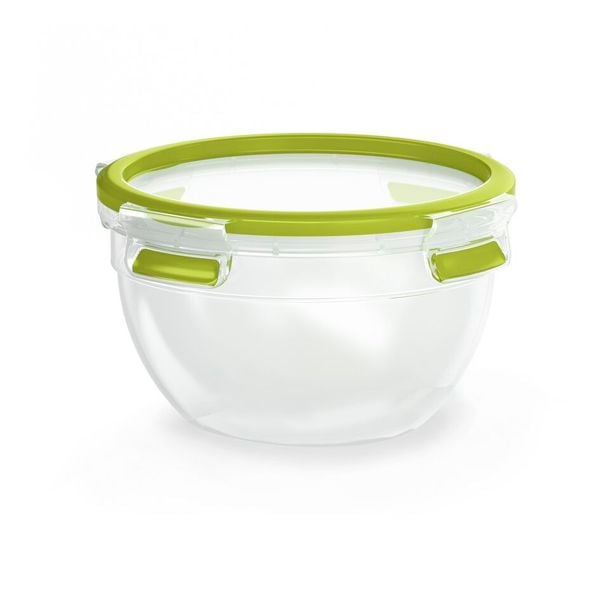 Caserolă MasterSeal to Go pentru salată  K3100112,  plastic, capac cu &icirc;nchidere etanş, 1l, transparent și verde
